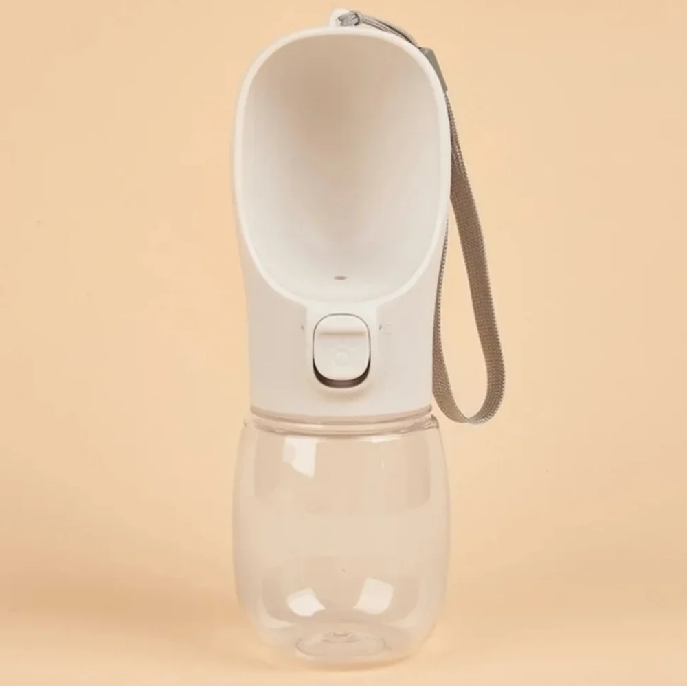Portable Dog Water Bottle Cream Color 350 ML‎
